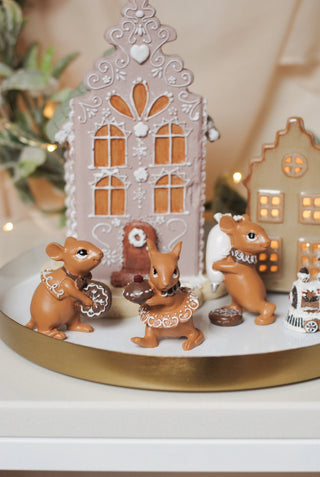 Little Gingerbread Mouses - Set van 3