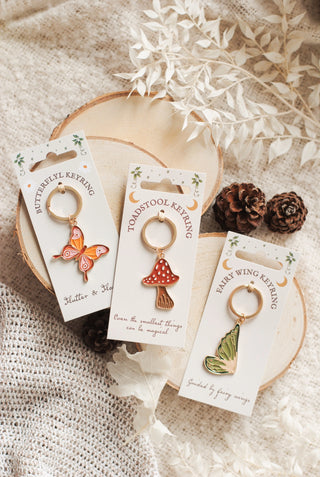 Toadstool Keyring