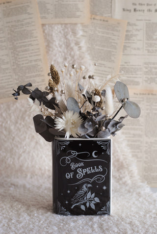 Book of Spells - Book Vase & Dried Flowers