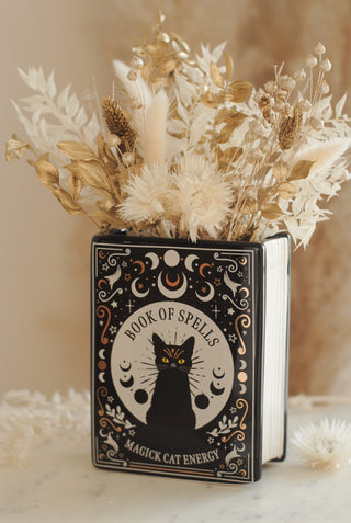 Cat Book Vase
