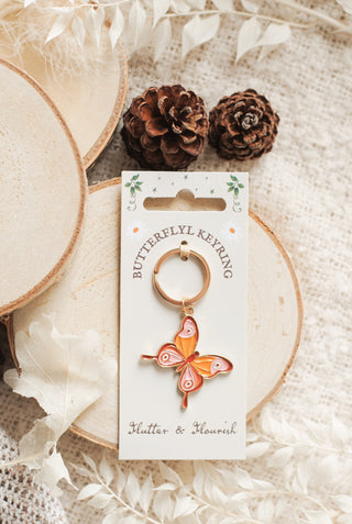 Folklore Butterfly Keyring