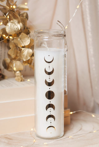 Moon Phases Tube Candle