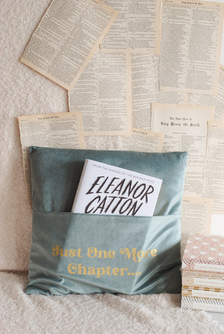 Book Lover Cushion with Book Pocket