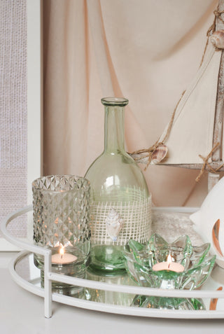 SEAGLASS TEALIGHT HOLDER