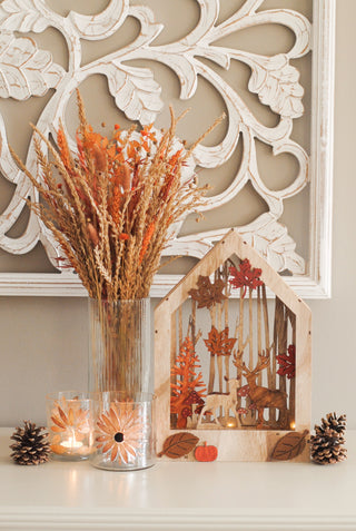 Autumn Woodland Scene with Light