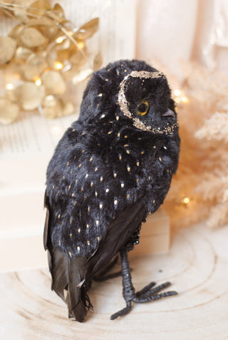 Owl with Sequins and Gold