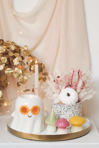 Gold & White Tray (33cm)
