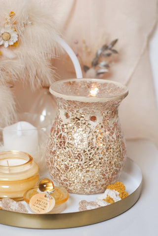 Golden Mosaic Wax Melt Burner