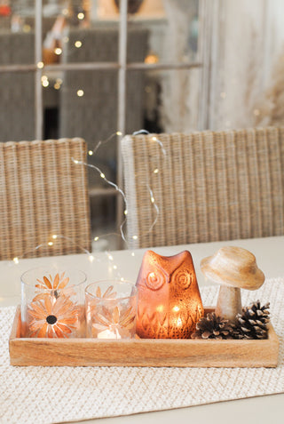 Fall Leaves Tealight Holder - Small