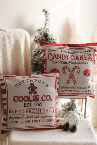 North Pole Gingerbread Cushion Cover