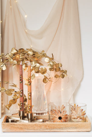 Golden Bow - Dinner Candle Holder