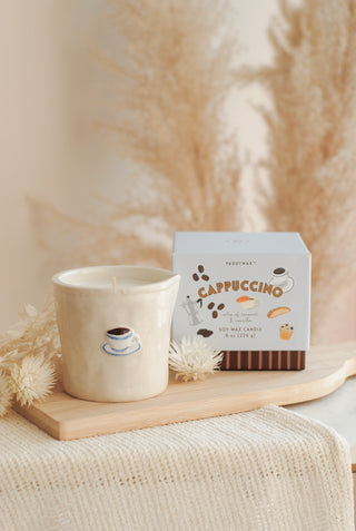 Paddywax - Bistro Ceramic Candle in Cappuccino