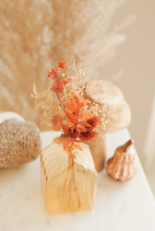 Autumn House Vase Small with Flowers II