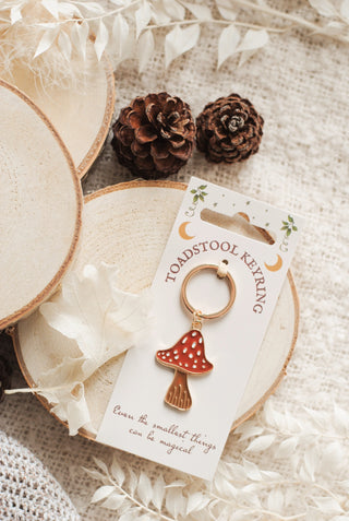 Toadstool Keyring