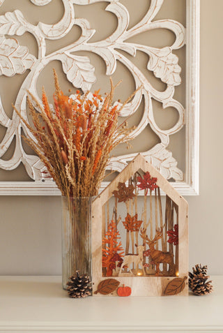 Autumn Woodland Scene with Light
