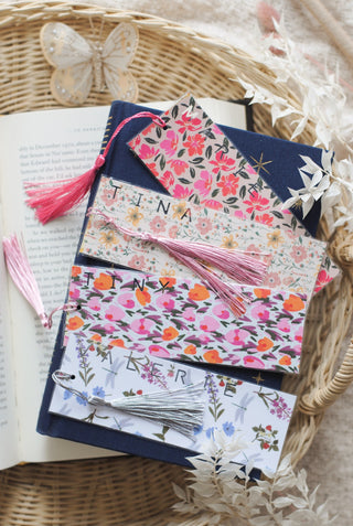 Gepersonaliseerde Bladwijzer met Tassel & Naam ♥️