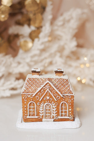 Glitter Gingerbread House - Incense Cone Burner