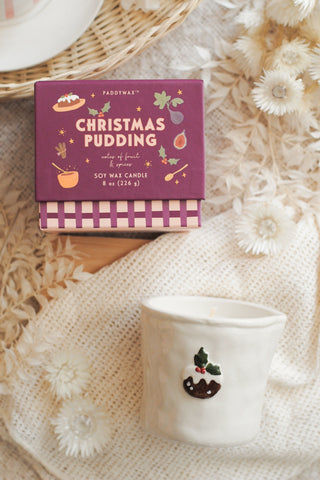 Paddywax - Bistro Ceramic Candle in Christmas Pudding