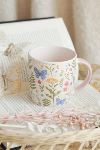 Floral Butterfly Mug