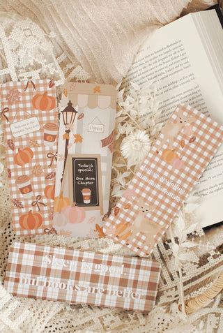 Pumpkin Spice Set of 4 Bookmarks