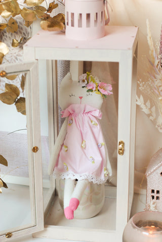 Cat with Pink Dress