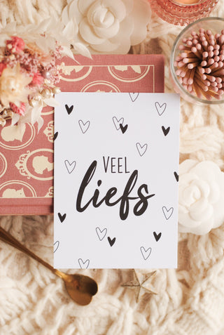 VEEL LIEFS - ANSICHTKAART