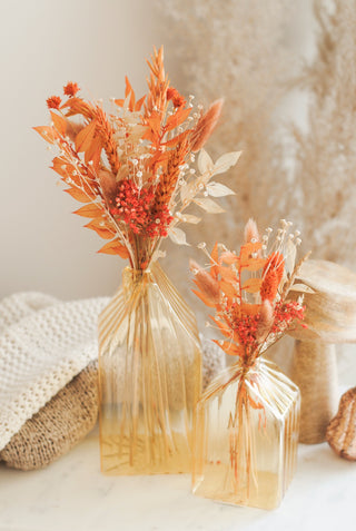 Autumn House Vases Large & Small w/ Flowers I