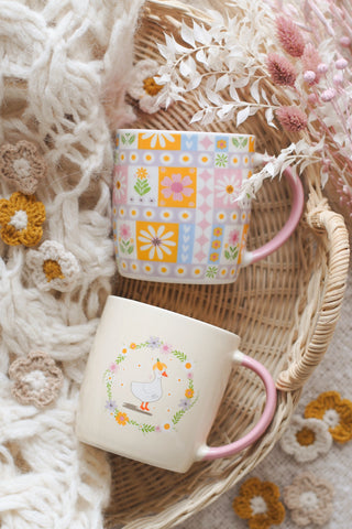 Floral Patchwork Mug