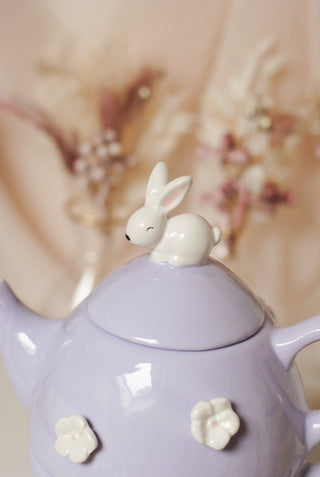 Lilac Bunny Mug & Teapot