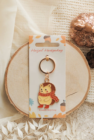 Hazel Hedgehog Keyring