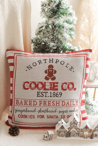 North Pole Gingerbread Cushion Cover