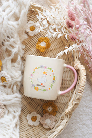 Floral Duckie Mug
