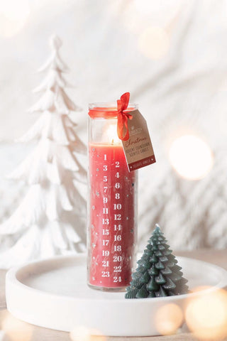 Advent Tube Candle - Red