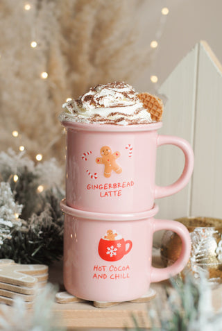 Pink Hot Cocoa & Chill Mug