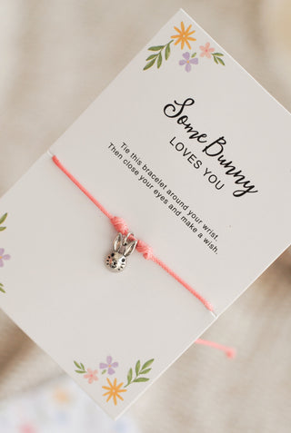 Some Bunny Loves You Bracelet & Card