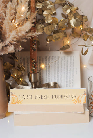 Farm Fresh Pumpkins - Sign
