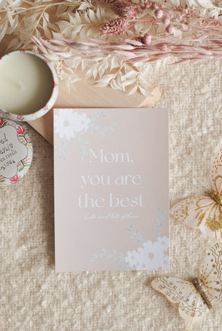 MOM, YOU ARE THE BEST - ANSICHTKAART