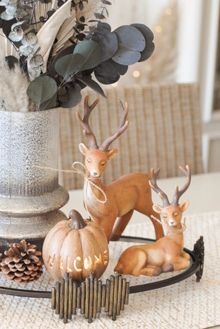 Welcome Pumpkin Brown Small