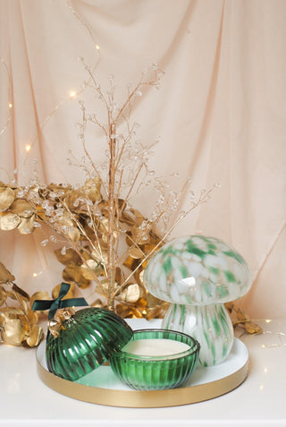Christmas Ball Candle - Green