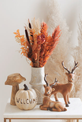 Autumn Dried Flowers & Vase