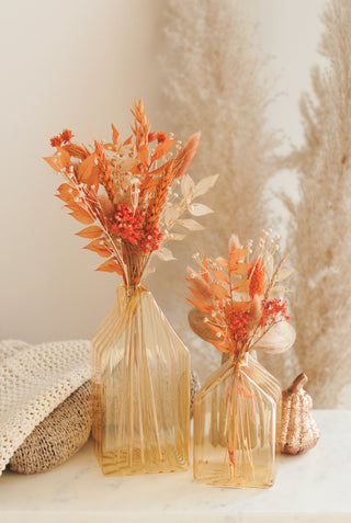 Autumn House Vases Large & Small w/ Flowers I