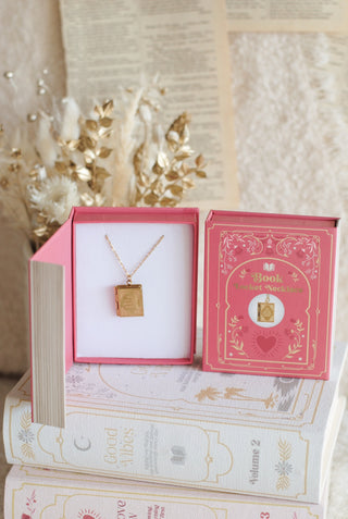 Book Locket Necklace in Giftbox