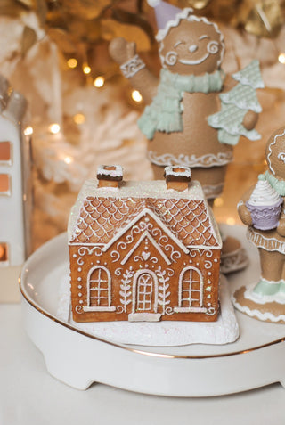 Glitter Gingerbread House - Incense Cone Burner