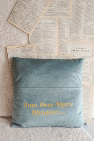 Book Lover Cushion with Book Pocket
