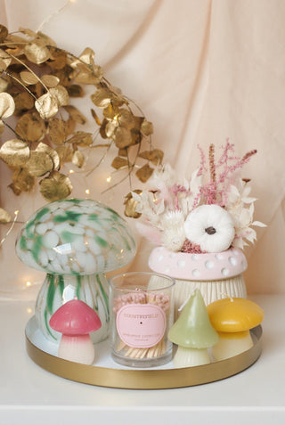 Pastel Mushroom Candles - Set van 3