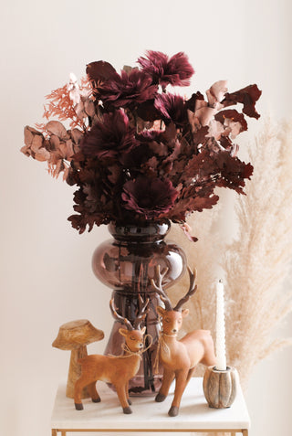 Wooden Pumpkin Dinner Candle Holder