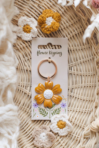 Yellow Daisy Keyring