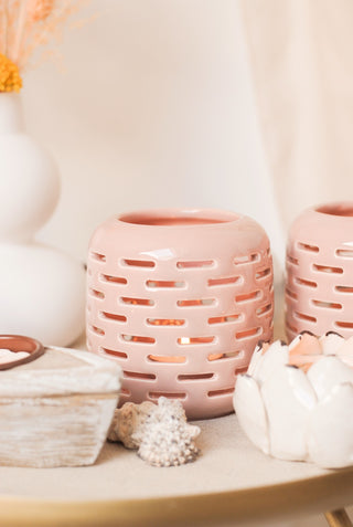 PINK TEALIGHT HOLDER