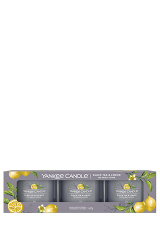 Yankee Candle - Black Tea & Lemon Mini Jar 3-Pack