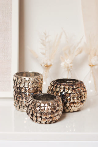 PARIS TEALIGHT HOLDERS - SET VAN 3